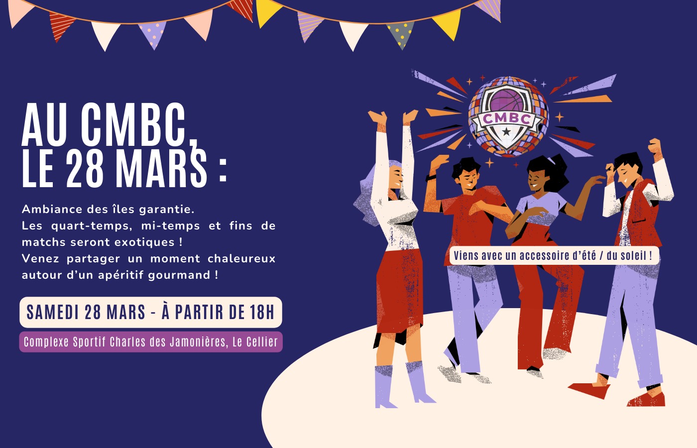 Soirée Exotique au CMBC le samedi 28 Mars