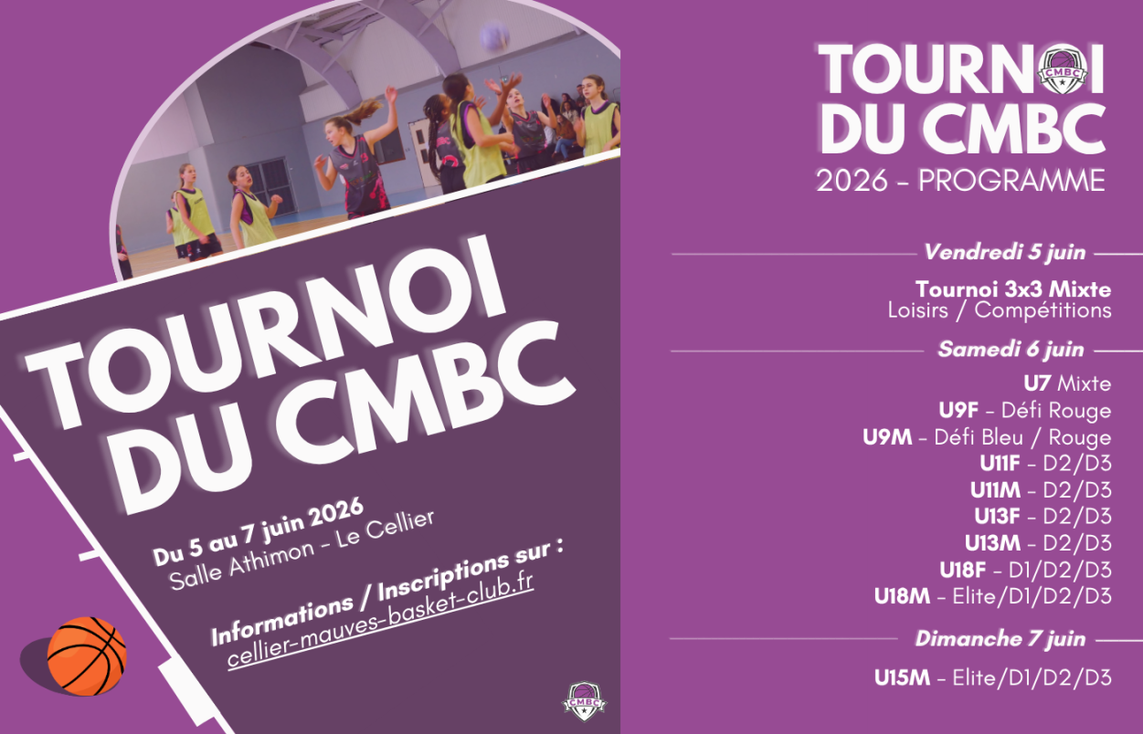 L'inscription au tournoi du CMBC 2026 est ouvert !!!