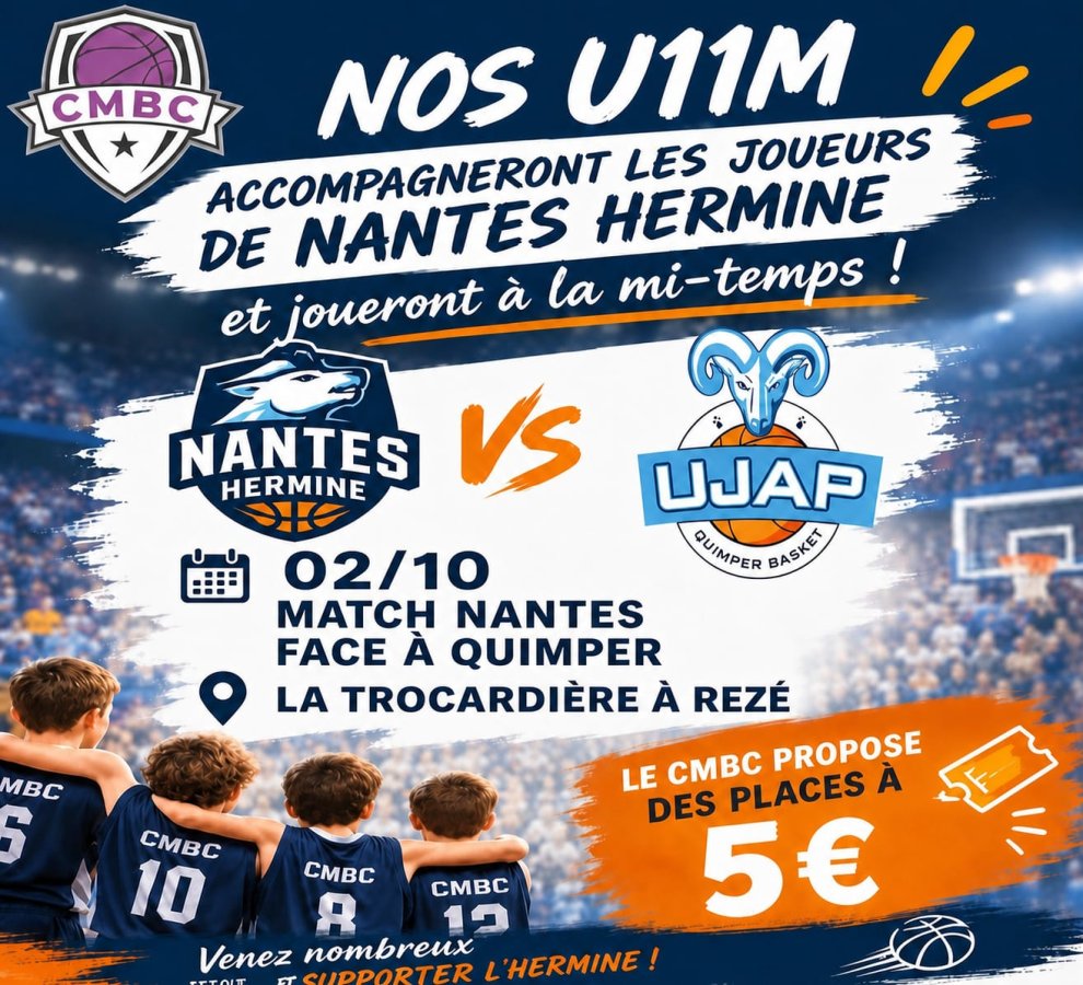 Place pour Hermine VS Quimpér le 02/10/2026