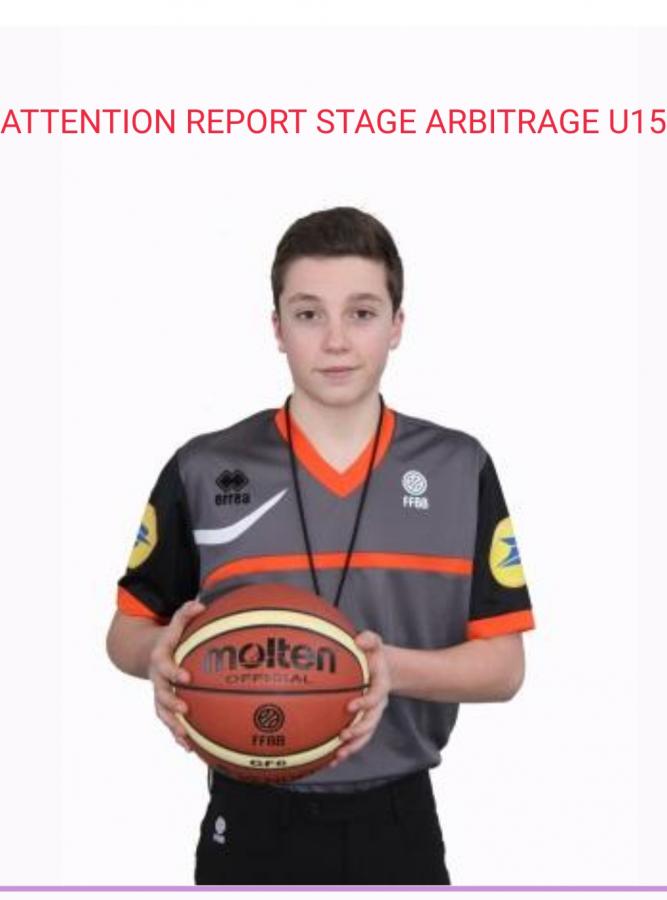 Report des stages arbitrage du 22 janvier : date à préciser